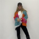 cardigan corto senza bottoni colourfull